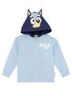 Roupa de Vestir com Capuz Azul e Orelhas 3D - Infantil (7 Anos)