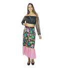 Roupa Festa Junina Feminina Saia Longa Floral
