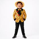 Roupa Festa Junina Masculina Infantil Paletó Noivo Caipira