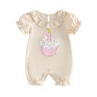 Roupa GOOCHEER First Birthday Baby Girl 1 Cake Romper 12-18M