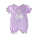Roupa GOOCHEER First Birthday Baby Girl 1 Cake Romper Purple Roupa GOOCHEER First Birthday Baby Girl 1 Cake Romper Purple