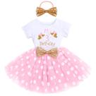 Roupa: IBTOM CASTLE Girls Baby, 1º, 2º, 3º aniversário, mouse
