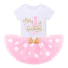 Roupa IMEKIS First Birthday Girl 1 Year Cake Smash Photo