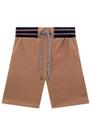 Roupa Infantil Bermuda Jeans Cotton Masculina Lucboo Estilosa e Confortável