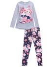 Roupa Infantil Blusa Feminina Manga Longa Calça Legging Menininhas Amigas Conjunto Inverno Kukie