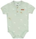 Roupa Infantil Body Bebê Bata Em Flame Charpey Manga Curta Baby Algodão