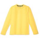 Roupa Infantil Camiseta Masculina Juvenil Manga Longa Estampa Charpey Suedine Amarela Gola Redonda