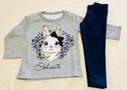 Roupa Infantil Conjunto Moletom Blusão e Legging Be Fun