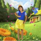 Roupa infantil Fantasia Feminina Garotas Princesas Brincar