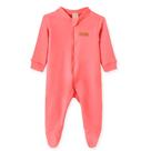 Roupa Infantil Macacão Bebê Longo Pingo Lele Macaquinho Recém Nascido Zíper Frontal Punho Nas Mangas