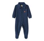 Roupa Infantil Macacão Macaquinho Bebê Body Jeans Azul Pingo Lele Menino Manga Longa Confortável