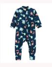 Roupa Infantil Macacão Macaquinho Longo Comprido Com Botão Dinossauro Pingo Lele Marinho