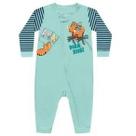 Roupa Infantil Macacão Menino Kiko e Kika Macaquinho Diga Xis Bebê Tigre Manga Longa Confortável