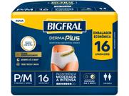 Roupa Íntima Derma Plus Bigfral - Tamanho P/M - 16 unidades
