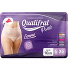 Roupa Íntima Descartável Femme Pants G/XG Alta Absorção Qualifral 16 Unidades