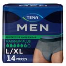 Roupa íntima descartável TENA Masculina Super Plus L/XL 14 Ct