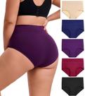 Roupa íntima Dlunsy Plus Size feminina de algodão de cintura alta 3GG