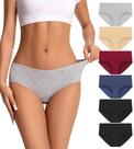 Roupa íntima feminina dmuveo Cotton Hipster, cobertura total, 2GG, 6 unidades