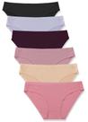 Roupa íntima feminina FINETOO Seamless Hipster, pacote com 6 unidades XS-XXL (L)