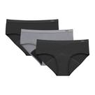 Roupa íntima feminina Hanes Comfort Hipsters Super Leaks, pacote com 3