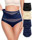 Roupa íntima feminina MIOTAN High Waisted Tummy Control, pacote com 4