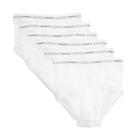 Roupa íntima Hanes Comfort Flex Waistband para meninos, pacote com 6 unidades, branca
