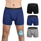 Roupa íntima lavável para incontinência TIICHOO para homens, pacote com 3
