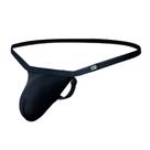 Roupa íntima masculina COMLIFE G-String Ice Silk Thong Black M