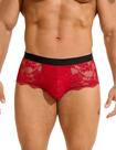 Roupa íntima masculina de renda ohyeahlady Low Rise Bulge Pouch Red M Roupa íntima masculina de renda ohyeahlady Low Rise Bulge Pouch Red M