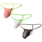 Roupa íntima masculina G-String Thong Sexy See Through Mesh