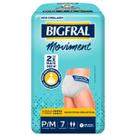 Roupa Íntima Moviment Bigfral Unissex - Tamanho P/M - 07 unidades