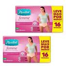 Roupa Íntima Plenitud Active Mulher Tamanho P/M - 2 Pacotes com 16 Fraldas - Total 32 Tiras