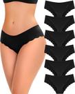 Roupa íntima sem costura FINETOO para mulheres Low Rise S-XL, pacote com 6 Roupa íntima sem costura FINETOO para mulheres Low Rise S-XL, pacote com 6