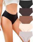 Roupa íntima sem costura UNDER THE SEA para mulheres Cheeky, pacote com 5
