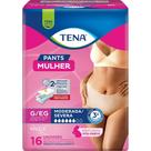 Roupa Íntima Tena Pants Mulher Tamanho G/EG Nude 16 Unidades Descartáveis Roupa Íntima Tena Pants Mulher Tamanho G/EG Nude 16 Unidades Descartáveis