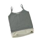 Roupa Íntima Térmica Feminina de Veludo - Quente, Sem Mangas e Elástica