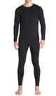 Roupa íntima térmica WEERTI Long Johns para homens forrada de lã preta