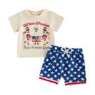 Roupa LIOMENGZI Toddler Baby Boy, 4 de julho, estampa de 250 anos Roupa LIOMENGZI Toddler Baby Boy, 4 de julho, estampa de 250 anos