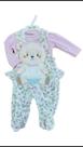 Roupa Macacão Malha Infantil Bebê Body Manga Longa Bordado Frontal Ursinha Macio Upi Uli Roupa Macacão Malha Infantil Bebê Body Manga Longa Bordado Frontal Ursinha Macio Upi Uli