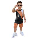 Roupa Menino Infantil Camisa Bermuda Conjunto Masculino