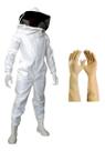 Roupa para Apicultor Com Luva Antiferroada Macacão Apicultura Proteção Abelha Tirar Mel