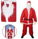 Roupa para papai noel em feltro c/barba e gorro