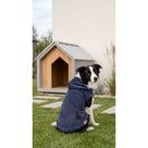 Roupa pet capuz plush frio inverno roupinha cachorro e gato 9 tamanhos facil de colocar Cor:VerdeTamanho:4