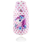 ROUPA PET CASACO UNI ROSA PARA CÃES COM CAPUZ E FORRO EM PELE tam M