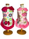 Roupa Pet Duas Capinhas de Soft Estampado e Veludo para Cachorro Be King Pet PP