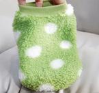 Roupa pet para inverno verde