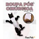 Roupa Pos Cirurgica Com tiras autocolantes Gato