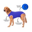 Roupa Pós Cirúrgica Com Zíper Macho Castração Cachorro Pet