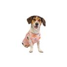 Roupa Pós Cirúrgica Para Cachorro Fêmea UV Salmão Raposa