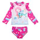 Roupa Praia Bebe Infantil Conjunto Praia Menina Proteção Uv